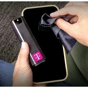 T-Mobile Tuesdays Black with Magenta Logo Cell Phone Screen Cleaner - NEW In BOX